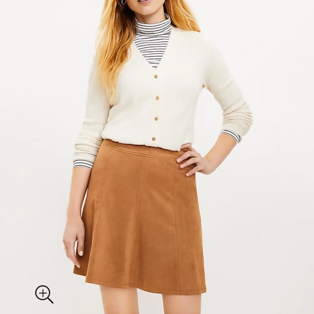 Tan A-Line Skirt